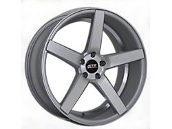 STR Racing STR607 Silver Machined Face Wheel; Rear Only; 20x10.5; 35mm Offset (24-26 Mustang)