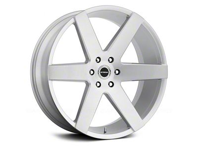Strada Coda Brushed Face Silver Wheel; 20x8.5 (06-10 RWD Charger)