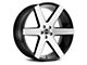 Strada Coda Gloss Black Machined Wheel; 20x8.5 (06-10 RWD Charger)
