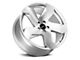 Strada Coltello Brushed Face Silver Wheel; 20x8.5 (06-10 RWD Charger)