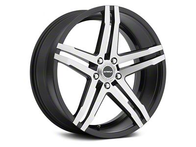 Strada Domani Gloss Black Machined Wheel; 20x8.5 (06-10 RWD Charger)