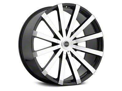 Strada Gabbia Gloss Black Machined Wheel; 20x8.5 (06-10 RWD Charger)