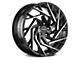 Strada Nido Gloss Black with Machined Tips Wheel; 20x8.5 (06-10 RWD Charger)