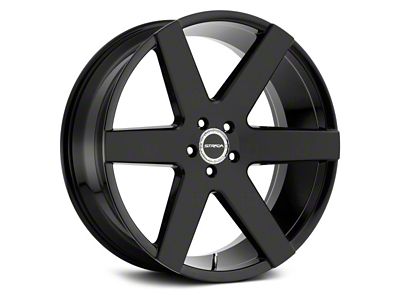 Strada Coda All Gloss Black Wheel; 20x8.5; 15mm Offset (08-23 RWD Challenger, Excluding Widebody)