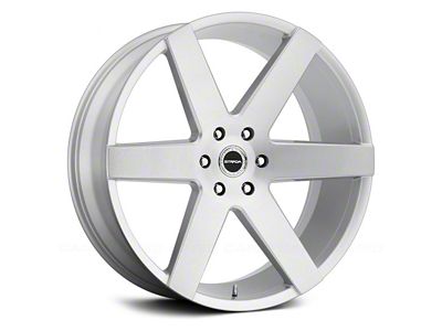 Strada Coda Brushed Face Silver Wheel; 20x8.5; 15mm Offset (08-23 RWD Challenger, Excluding Widebody)