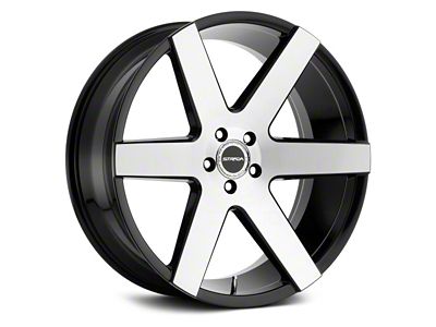 Strada Coda Gloss Black Machined Wheel; 20x8.5; 15mm Offset (08-23 RWD Challenger, Excluding Widebody)