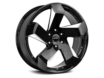 Strada Coltello Gloss Black Milled Wheel; 20x8.5; 15mm Offset (08-23 RWD Challenger, Excluding Widebody)