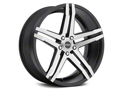 Strada Domani Gloss Black Machined Wheel; 20x8.5; 15mm Offset (08-23 RWD Challenger, Excluding Widebody)