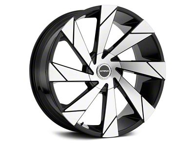Strada Moto Gloss Black Machined Wheel; 20x8.5; 15mm Offset (08-23 RWD Challenger, Excluding Widebody)
