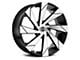 Strada Moto Gloss Black Machined Wheel; 20x8.5 (08-23 RWD Challenger, Excluding Widebody)