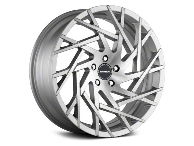 Strada Nido Brushed Face Silver Wheel; 20x8.5 (08-23 RWD Challenger, Excluding Widebody)