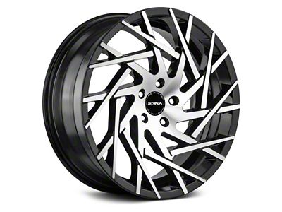 Strada Nido Gloss Black Machined Wheel; 20x8.5; 15mm Offset (08-23 RWD Challenger, Excluding Widebody)