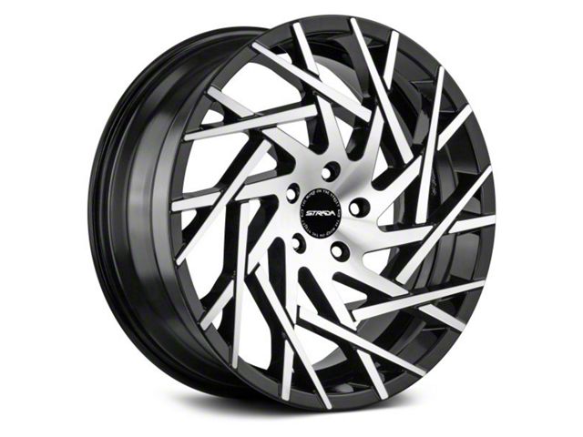 Strada Nido Gloss Black Machined Wheel; 20x8.5 (08-23 RWD Challenger, Excluding Widebody)