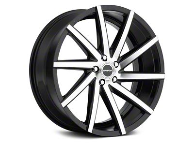 Strada Sega Gloss Black Machined Wheel; 20x8.5; 15mm Offset (08-23 RWD Challenger, Excluding Widebody)