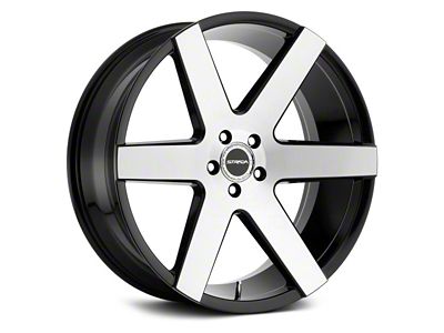 Strada Coda Gloss Black Machined Wheel; 20x8.5 (11-23 RWD Charger, Excluding Widebody)