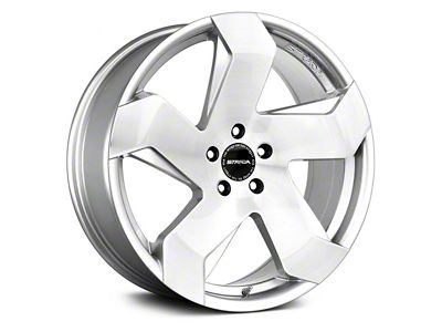 Strada Coltello Brushed Face Silver Wheel; 20x8.5 (11-23 RWD Charger, Excluding Widebody)