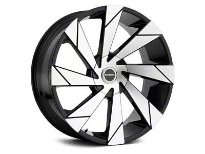 Strada Moto Gloss Black Machined Wheel; 20x8.5; 15mm Offset (11-23 RWD Charger, Excluding Widebody)