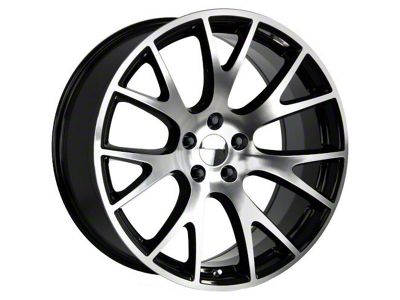 Strada OE Replica Hellcat Gloss Black Machined Wheel; 20x9.5 (08-23 RWD Challenger, Excluding Widebody)