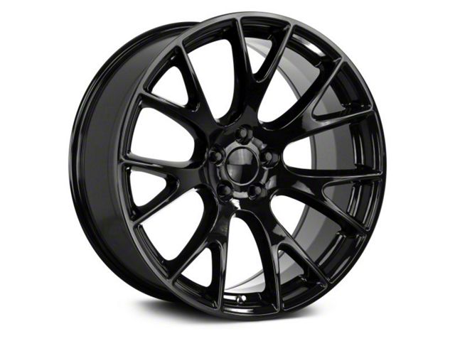 Strada OE Replica Hellcat All Gloss Black Wheel; 22x9 (11-23 RWD Charger, Excluding Widebody)