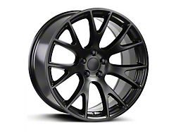 Hellcat Stealth Black Wheel; 20x9.5; 20mm Offset (11-23 RWD Charger, Excluding Widebody)