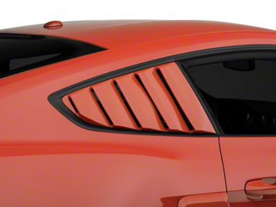 Street Scene Quarter Window Louvers; Unpainted (15-23 Mustang Fastback)