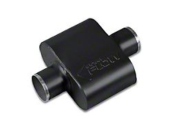 Street Series Street Flow 1 Chamber Stainless Steel Center/Center Muffler; 3-Inch Inlet/3-Inch Outlet (Universal; Some Adaptation May Be Required)
