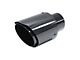 Street Series Street Style Angle Cut Exhaust Tip; 4-Inch; Carbon Fiber (Fits 2.50-Inch Tailpipe)