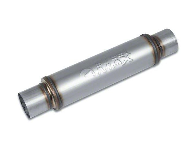 Street Series Street Max Straight Through Muffler; 4x10-Inch Round Body; 3-Inch Inlet/3-Inch Outlet (Universal; Some Adaptation May Be Required)