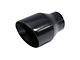 Street Series Street Style Angle Cut Exhaust Tip; 4-Inch; Black (Fits 2.50-Inch Tailpipe)