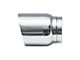 Street Series Street Style Angle Cut Exhaust Tip; 4-Inch; Polished (Fits 3-Inch Tailpipe)