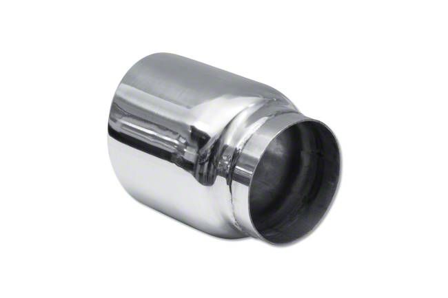 9-Inch Stainless Steel Angle-Cut Exhaust Tip - 2.5" Inlet, 2.75" Outlet, Weld-On Style
