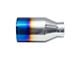 Street Series Street Style Straight Cut Exhaust Tip; 4-Inch; Blue Flame (Fits 2.20-Inch Tailpipe)
