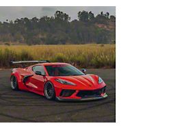 Streethunter Designs Wide Body Kit with Carbon Fiber Front Lip; Unpainted (20-25 Corvette C8 Stingray)