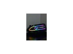 RGB Flow Series Headlights; Matte Black Housing; Clear Lens (15-23 Charger w/ Factory HID Headlights)