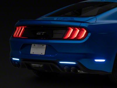 Striker Lights RGB Side Marker and Rear Reflectors Bundle; Clear (18-23 Mustang)