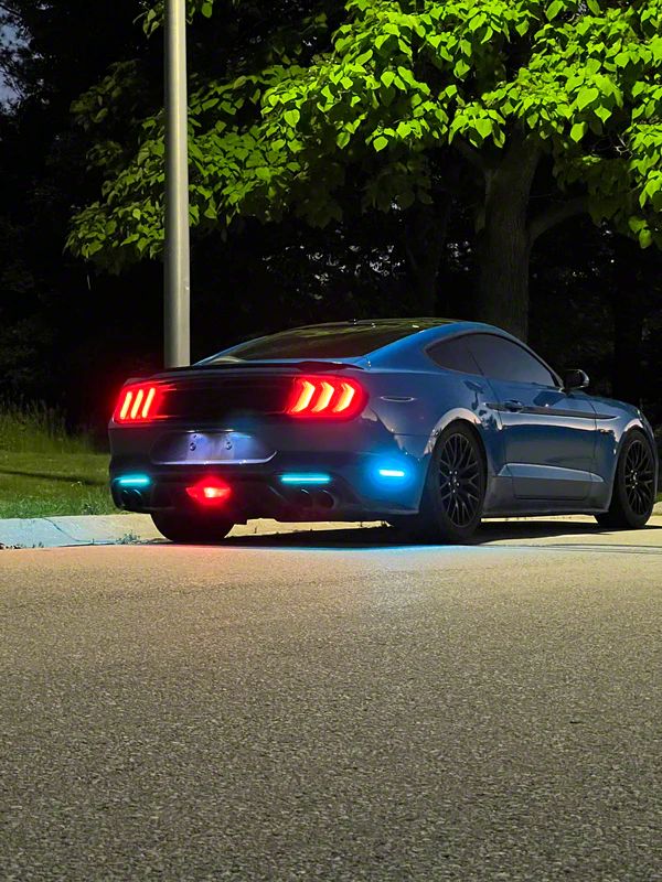 Striker Lights RGB Side Marker and Rear Reflectors Bundle Smoked 18 23 Mustang