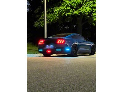 Striker Lights RGB Side Marker and Rear Reflectors Bundle; Smoked (18-23 Mustang)