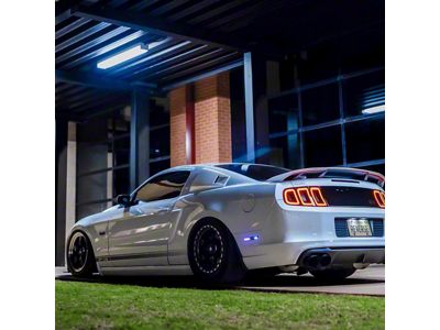 Striker Lights RGB Side Markers; Front and Rear; Smoked (10-14 Mustang)