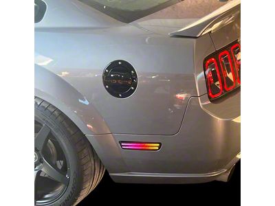 Striker Lights V1 RGB Side Markers; Clear (05-09 Mustang)