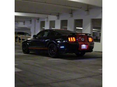 Striker Lights V1 RGB Side Markers; Smoked (05-09 Mustang)