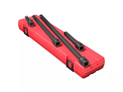 Sunex 1/2-Inch Drive Impact Extension Set; 4-Piece