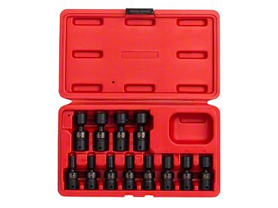 Sunex 1/4-Inch Drive Metric Universal Impact Socket Set; 12-Piece