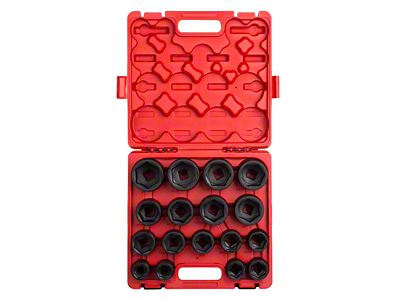 Sunex 3/4-Inch Drive SAE Heavy Duty Impact Socket Set; 6-Point; 17-Piece