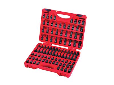 Sunex 3/8-Inch Drive Metric/SAE Master Impact Bit Socket Set; 84-Piece