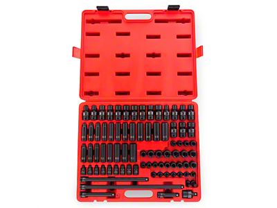 Sunex 3/8-Inch Drive Metric/SAE Master Impact Socket Set; 80-Piece