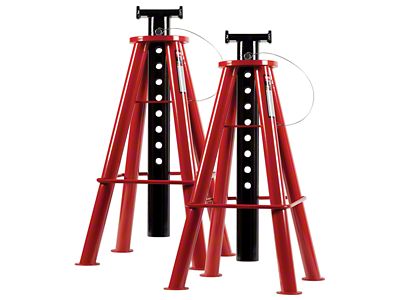 Sunex High Height Pin Type Jack Stands; 10-Ton