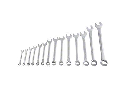 Sunex SAE Raised Panel Combination Wrench Set; 14-Piece
