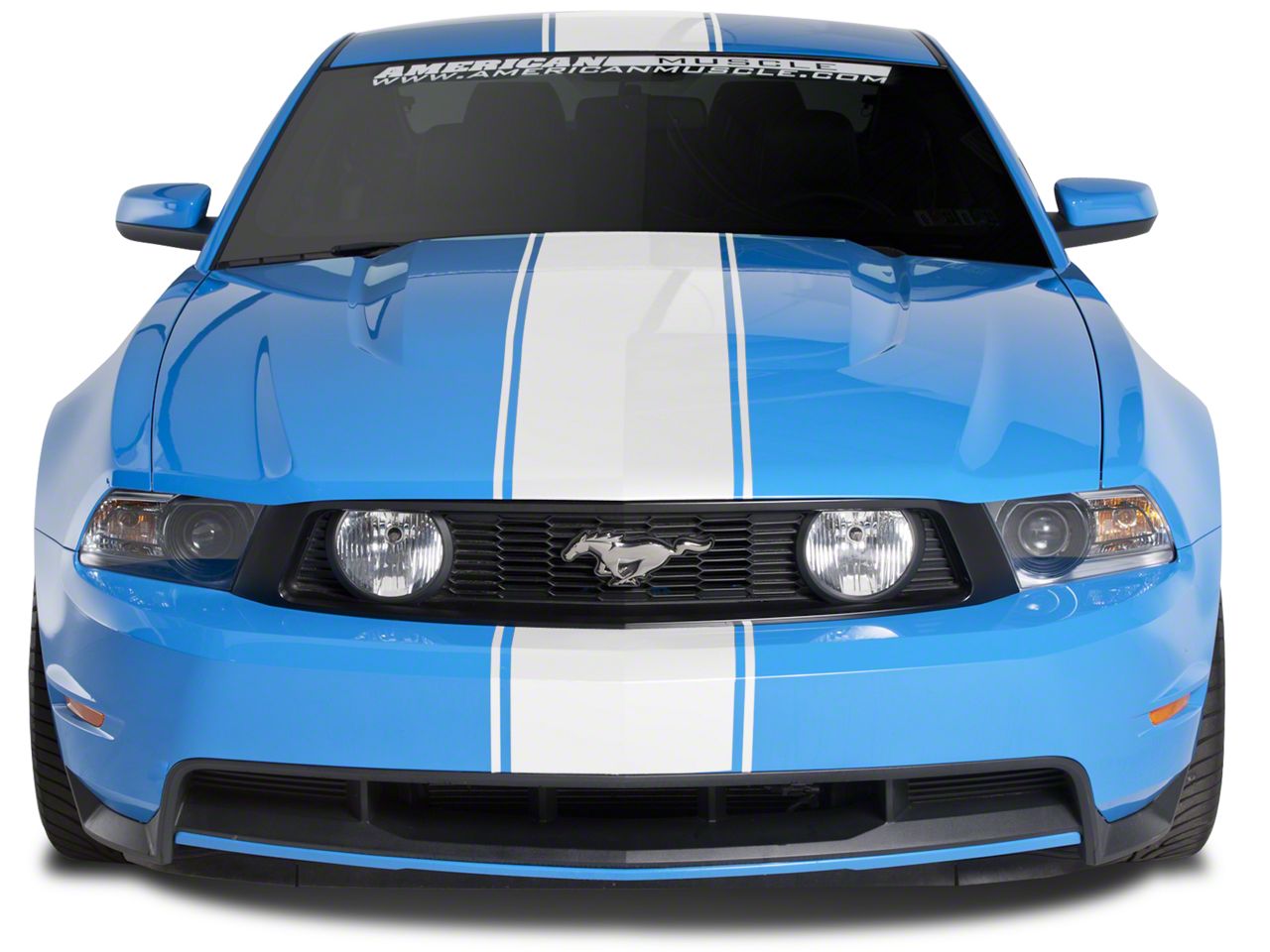 SEC10 Mustang Super Snake Style Stripes; White 26155 (79-23