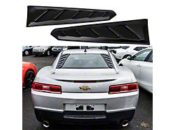 SuperAutoUSA Rear Window Louver; Matte Black (10-15 Camaro Coupe)