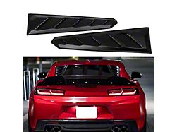 SuperAutoUSA Rear Window Louver; Matte Black (16-24 Camaro Coupe)